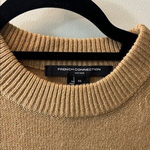 French Connection Women’s Camel Crewneck Sweater